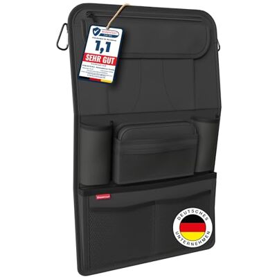 ATHLON TOOLS Hangende stoelhouder met 11 inch tabletvak, 2 bekerhouders, hoogwaardige autostoelhouder en rugbescherming achter, auto-accessoires ATHLON TOOLS Hangende stoelhouder met 11 inch tabletvak, 2 bekerhouders, hoogwaardige autostoelhouder en rugbescherming achter, auto-accessoires