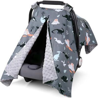 Rquite Dinosaurus autostoelhoes voor baby's, autostoelhoes voor baby's, jongens en meisjes, ademende autostoelhoes voor baby's, opening Peekaboo Minky, babydraagzak hoes Rquite Dinosaurus autostoelhoes voor baby's, autostoelhoes voor baby's, jongens en meisjes, ademende autostoelhoes voor baby's, opening Peekaboo Minky, babydraagzak hoes