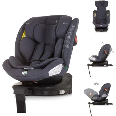 Chipolino Kinderzitje Tourino i-Size (40-150 cm) Isofix, in hoogte verstelbaar, draaibaar, kleuren: donkergrijs Chipolino Kinderzitje Tourino i-Size (40-150 cm) Isofix, in hoogte verstelbaar, draaibaar, kleuren: donkergrijs