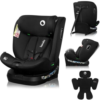 Lionelo Brave i-Size Autostoel 360° Draaibaar voor Kinderen 0-12 Jaar, 40-150 cm, Voorwaarts en Achterwaarts montage, Autostoeltje ISOFIX TopTether, Verstelbare rugleuning, veilig (zwart, normaal) Lionelo Brave i-Size Autostoel 360° Draaibaar voor Kinderen 0-12 Jaar, 40-150 cm, Voorwaarts en Achterwaarts montage, Autostoeltje ISOFIX TopTether, Verstelbare rugleuning, veilig (zwart, normaal)