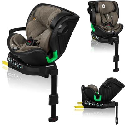 Lionelo Harmony i-Size Autostoel, 360° draaibaar (40-150 cm, groep 0/1/2/3) – Isofix & krachtbeen – riemwaarschuwing, hoofdsteun 12 niveaus, 5 verstelbare posities, ademend bamboestof, olijfgroen Lionelo Harmony i-Size Autostoel, 360° draaibaar (40-150 cm, groep 0/1/2/3) – Isofix & krachtbeen – riemwaarschuwing, hoofdsteun 12 niveaus, 5 verstelbare posities, ademend bamboestof, olijfgroen