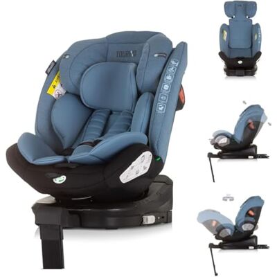 Chipolino Kinderzitje Tourino i-Size (40-150 cm) Isofix, in hoogte verstelbaar, draaibaar, kleuren: blauw Chipolino Kinderzitje Tourino i-Size (40-150 cm) Isofix, in hoogte verstelbaar, draaibaar, kleuren: blauw