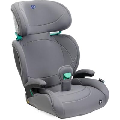 Chicco Quizy Lite i-Size Autostoel voor kinderen, 3-12 jaar (100-150 cm), ca. 15-36 kg, groep 2-3, ligpositie, in hoogte verstelbaar, gevoerde armleuningen, comfort, grijs Chicco Quizy Lite i-Size Autostoel voor kinderen, 3-12 jaar (100-150 cm), ca. 15-36 kg, groep 2-3, ligpositie, in hoogte verstelbaar, gevoerde armleuningen, comfort, grijs