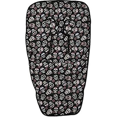 Babyline Lovely Skull Unisex stoelmat zwart Babyline Lovely Skull Unisex stoelmat zwart