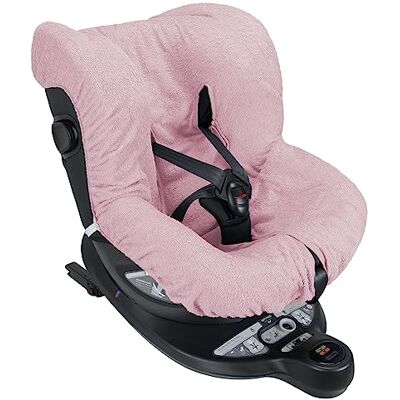 baby idea Babysanity® Universele hoes voor autostoel 0/18, van dubbele katoenen spons, 100% wasbaar, met riemdoorvoer, gemaakt in Italië, roze baby idea Babysanity® Universele hoes voor autostoel 0/18, van dubbele katoenen spons, 100% wasbaar, met riemdoorvoer, gemaakt in Italië, roze