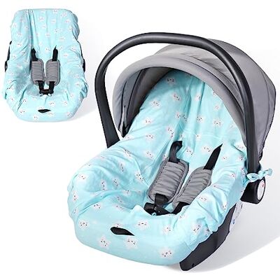 Orzbow Autostoelhoes voor baby's, autostoelhoezen van 100% katoen, perfect geschikt voor de autostoel (bijv. Maxi Cosi, Cabriofix, Pebble), machinewasbaar, blauw Orzbow Autostoelhoes voor baby's, autostoelhoezen van 100% katoen, perfect geschikt voor de autostoel (bijv. Maxi Cosi, Cabriofix, Pebble), machinewasbaar, blauw