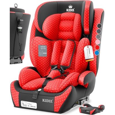 KIDIZ ® Isofix i-Size R129 kinderautostoel van 100-150 cm tot 12 jaar, groep 1/2/3, autostoel groeit met de taille, 5-punts gordel, in hoogte verstelbare hoofdsteun, verhoging KIDIZ ® Isofix i-Size R129 kinderautostoel van 100-150 cm tot 12 jaar, groep 1/2/3, autostoel groeit met de taille, 5-punts gordel, in hoogte verstelbare hoofdsteun, verhoging