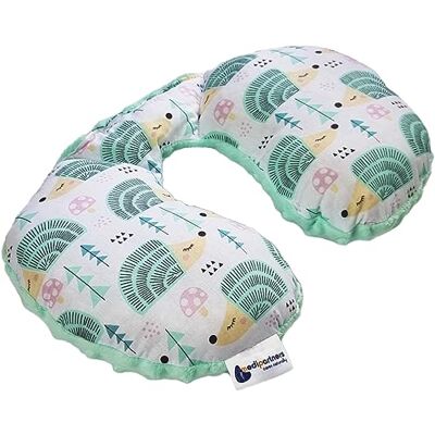 Medi Partners Reiskussen voor kinderen, nekkussen, voor baby's, hoofdsteun, autokussen, reiskussen, 100% katoen/minky oorkussen, nekkussen, autovliegtuig (egel mint met mint) Medi Partners Reiskussen voor kinderen, nekkussen, voor baby's, hoofdsteun, autokussen, reiskussen, 100% katoen/minky oorkussen, nekkussen, autovliegtuig (egel mint met mint)