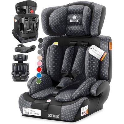 KIDIZ ® i-Size R129 Autostoel 100-150 cm tot 12 jaar Kinderautostoel groep 1/2/3 zonder Isofix, groot kinderzitje, 5-punts gordel, in hoogte verstelbare hoofdsteun, autostoelverhoging KIDIZ ® i-Size R129 Autostoel 100-150 cm tot 12 jaar Kinderautostoel groep 1/2/3 zonder Isofix, groot kinderzitje, 5-punts gordel, in hoogte verstelbare hoofdsteun, autostoelverhoging