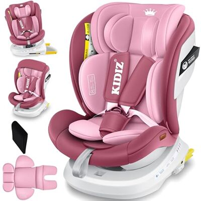 KIDIZ ® Isofix i-Size R129 kinderautostoel van 100-150 cm tot 12 jaar, groep 0/1/2/3, autostoel groeit met de taille, 5-punts gordel, in hoogte verstelbare hoofdsteun, verhoging KIDIZ ® Isofix i-Size R129 kinderautostoel van 100-150 cm tot 12 jaar, groep 0/1/2/3, autostoel groeit met de taille, 5-punts gordel, in hoogte verstelbare hoofdsteun, verhoging
