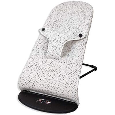 Babyline Bocobla Hypoallergene katoenen hoes voor Babybjörn Balance, Soft en Bliss (witte confetti) uniseks Babyline Bocobla Hypoallergene katoenen hoes voor Babybjörn Balance, Soft en Bliss (witte confetti) uniseks