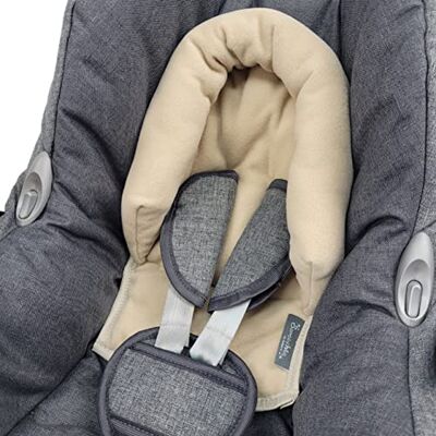 BambiniWelt by Rafael K. BAMBINIWELT Babyzitje kussen geschikt voor Maxi Cosi Cabrio Fix en Citi, groep 0, beige fleece BambiniWelt by Rafael K. BAMBINIWELT Babyzitje kussen geschikt voor Maxi Cosi Cabrio Fix en Citi, groep 0, beige fleece