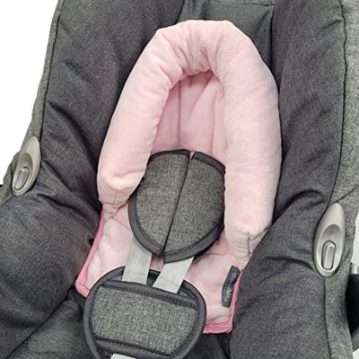 BambiniWelt by Rafael K. BAMBINIWELT Babyzitje kussen geschikt voor Maxi Cosi model Cabrio Fix en Citi, groep 0, fleece (roze fleece) BambiniWelt by Rafael K. BAMBINIWELT Babyzitje kussen geschikt voor Maxi Cosi model Cabrio Fix en Citi, groep 0, fleece (roze fleece)