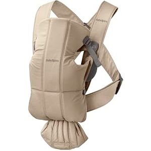 BabyBjörn Babydrager Mini, geweven, beige BabyBjörn Babydrager Mini, geweven, beige