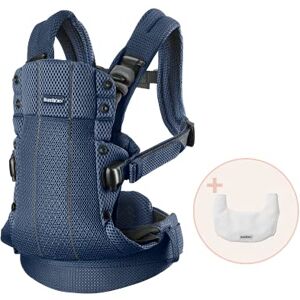 BabyBjörn Babydrager Harmony, 3D-net, blauw marine met slabbetje BabyBjörn Babydrager Harmony, 3D-net, blauw marine met slabbetje