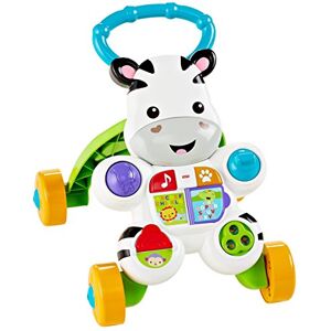 Fisher-Price Leren met mij Zebra loopwagen, muziek- en wandelspeelgoed met educatieve inhoud, vanaf 6 maanden, versie: Duits, DLD94 Fisher-Price Leren met mij Zebra loopwagen, muziek- en wandelspeelgoed met educatieve inhoud, vanaf 6 maanden, versie: Duits, DLD94