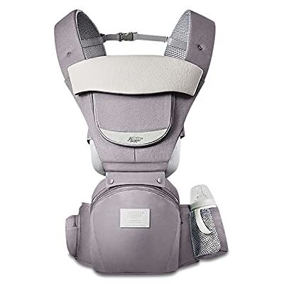 SONARIN Multifunctionele babydrager 3-in-1 met heupzitting, puur katoen, 3D-Air-net, ademend, voor kinderen van 0 tot 36 maanden, ergonomisch, verstelbaar, alle posities, tot 30 kg (lichtgrijs) SONARIN Multifunctionele babydrager 3-in-1 met heupzitting, puur katoen, 3D-Air-net, ademend, voor kinderen van 0 tot 36 maanden, ergonomisch, verstelbaar, alle posities, tot 30 kg (lichtgrijs)