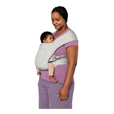 Ergobaby Embrace Babydrager voor pasgeborenen, fysiologisch en ergonomisch, extreem zacht, lichtgrijs Ergobaby Embrace Babydrager voor pasgeborenen, fysiologisch en ergonomisch, extreem zacht, lichtgrijs