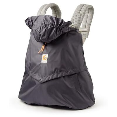 Ergobaby Windscherm en regenafdekking, wind- en regenbescherming voor alle bagagedragers, waterdichte afdekking, antraciet Ergobaby Windscherm en regenafdekking, wind- en regenbescherming voor alle bagagedragers, waterdichte afdekking, antraciet