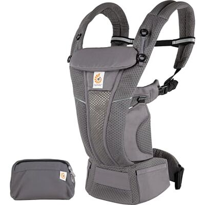 Ergobaby Omni Breeze Babydrager voor pasgeborenen, vanaf de geboorte tot 20,4 kg, ergonomische babydrager met 4 posities van SoftFlex Mesh voor buikdrager, zijkant en rug, grafiet grijs Ergobaby Omni Breeze Babydrager voor pasgeborenen, vanaf de geboorte tot 20,4 kg, ergonomische babydrager met 4 posities van SoftFlex Mesh voor buikdrager, zijkant en rug, grafiet grijs