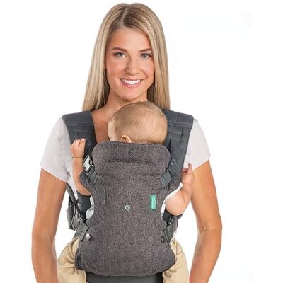 INFANTINO Flip Advanced 4-in-1, babydraagzak met ergonomische zitting, aanpasbaar, draagmethode met het gezicht naar de drager, voor pasgeborenen en baby's van 3,5 tot 14,5 kg INFANTINO Flip Advanced 4-in-1, babydraagzak met ergonomische zitting, aanpasbaar, draagmethode met het gezicht naar de drager, voor pasgeborenen en baby's van 3,5 tot 14,5 kg