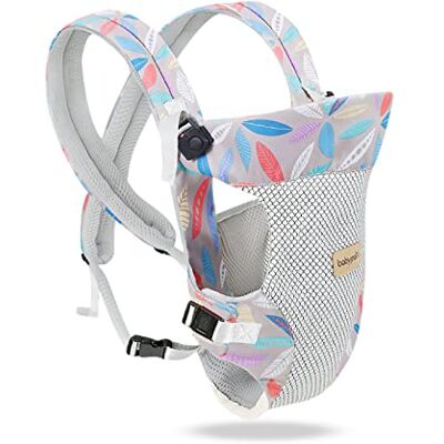 SONARIN Babydraagzak, licht, ademend, 4-in-1 3D Air Mesh babydraagzak, ergonomisch, multifunctioneel, voor en achter, multipositie voor pasgeborenen, baby's, kinderen, 0-36 maanden (blad) SONARIN Babydraagzak, licht, ademend, 4-in-1 3D Air Mesh babydraagzak, ergonomisch, multifunctioneel, voor en achter, multipositie voor pasgeborenen, baby's, kinderen, 0-36 maanden (blad)