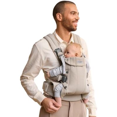 BabyBjörn Harmony babydrager, geweven mix, lichtbeige BabyBjörn Harmony babydrager, geweven mix, lichtbeige