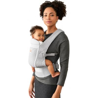 Ergobaby Omni Lite babydrager voor pasgeborenen en peuters van 0 tot 24 Ergonomische babydrager van mesh met hoofd- en neksteun, 3,2 tot 15,9 kg, parelgrijs Ergobaby Omni Lite babydrager voor pasgeborenen en peuters van 0 tot 24 Ergonomische babydrager van mesh met hoofd- en neksteun, 3,2 tot 15,9 kg, parelgrijs