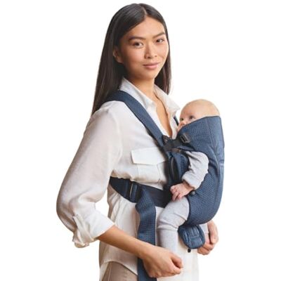 BabyBjörn Babydrager Mini, 3D-netstof, marineblauw BabyBjörn Babydrager Mini, 3D-netstof, marineblauw