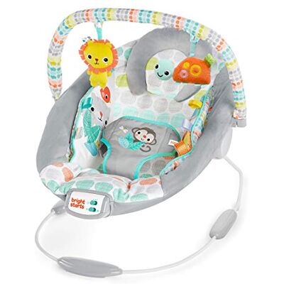 Bright Starts Babywipstoel, comfortabel, rustgevende trillingen – Taggies, muziek, afneembare speelgoedstang, 0-6 maanden, tot 9 kg (Whimsical Wild) Bright Starts Babywipstoel, comfortabel, rustgevende trillingen – Taggies, muziek, afneembare speelgoedstang, 0-6 maanden, tot 9 kg (Whimsical Wild)