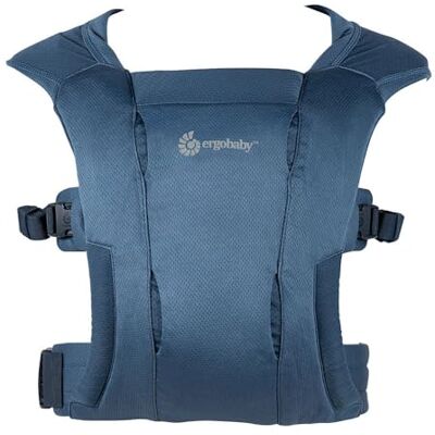 Ergobaby Embrace Soft Air Mesh babydrager voor pasgeborenen vanaf de geboorte, buikbabydrager 2 posities, ergonomisch, blauw Ergobaby Embrace Soft Air Mesh babydrager voor pasgeborenen vanaf de geboorte, buikbabydrager 2 posities, ergonomisch, blauw