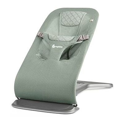 Ergobaby Evolve Bouncer Mesh 3-in-1 ergonomische hangmat voor pasgeborenen vanaf de geboorte, ademende schommel met inzetstuk voor pasgeborenen (2,5 kg 13,2 kg), saliegroen Ergobaby Evolve Bouncer Mesh 3-in-1 ergonomische hangmat voor pasgeborenen vanaf de geboorte, ademende schommel met inzetstuk voor pasgeborenen (2,5 kg 13,2 kg), saliegroen