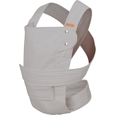 Marsupi Breeze baby- en kinderdrager van katoen en linnenmix (versie 2.0), lichtgrijs, maat L Marsupi Breeze baby- en kinderdrager van katoen en linnenmix (versie 2.0), lichtgrijs, maat L
