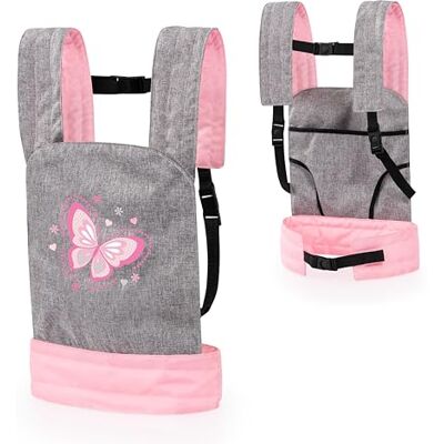 Bayer Design 62233AA EasyCarry Poppenhouder, gevoerde riem, draagbaar voor en achter, verstelbaar, accessoires voor poppen en pluche Bayer Design 62233AA EasyCarry Poppenhouder, gevoerde riem, draagbaar voor en achter, verstelbaar, accessoires voor poppen en pluche