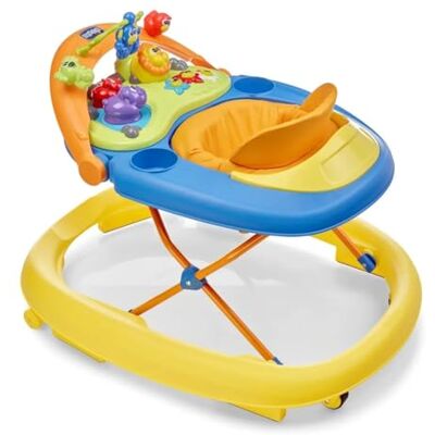 Chicco Walky Talky Baby Walker Loopstoel met Elektronisch Activiteitencentrum, 3D-Speelboog, Licht en Geluid, in Hoogte Verstelbaar, Compacte Sluiting Babyspeelgoed 6+ Maanden, Max. 12 kg Chicco Walky Talky Baby Walker Loopstoel met Elektronisch Activiteitencentrum, 3D-Speelboog, Licht en Geluid, in Hoogte Verstelbaar, Compacte Sluiting Babyspeelgoed 6+ Maanden, Max. 12 kg