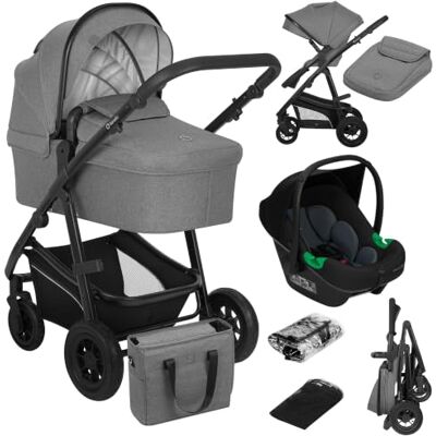 Lionelo Bianka 3-in-1 combi-kinderwagen: reiswieg, hangmat en autostoel Omkeerbare zitting, opblaasbare wielen, afdekking UPF50+, eenvoudig inklapbaar, vanaf de geboorte tot 4 jaar Lionelo Bianka 3-in-1 combi-kinderwagen: reiswieg, hangmat en autostoel Omkeerbare zitting, opblaasbare wielen, afdekking UPF50+, eenvoudig inklapbaar, vanaf de geboorte tot 4 jaar