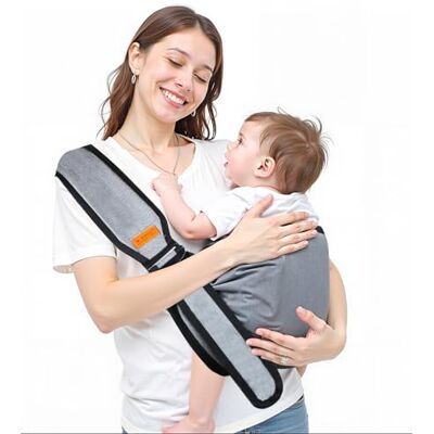 CAIXINYI Babydrager aan de zijkant, ademende babydrager, heupdraagdoek, verstelbare draagdoek, geschikt voor baby's en peuters van 3 tot 36 maanden, ondersteunt tot kinderdeur 20 kg (zwart) CAIXINYI Babydrager aan de zijkant, ademende babydrager, heupdraagdoek, verstelbare draagdoek, geschikt voor baby's en peuters van 3 tot 36 maanden, ondersteunt tot kinderdeur 20 kg (zwart)