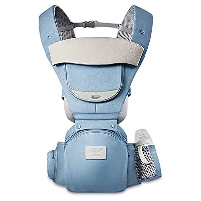 SONARIN Multifunctionele 3-in-1 babydrager met heupzitje, puur katoen, 3D Air Mesh ademende babydrager voor kinderen van 0-36 maanden, ergonomisch, verstelbaar, alle posities, tot 30 kg (blauw) SONARIN Multifunctionele 3-in-1 babydrager met heupzitje, puur katoen, 3D Air Mesh ademende babydrager voor kinderen van 0-36 maanden, ergonomisch, verstelbaar, alle posities, tot 30 kg (blauw)