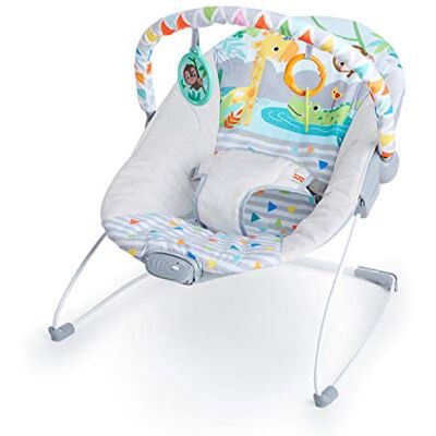 Bright Starts Babywipstoel met rustgevende trillingen, afneembare speelgoedstang, antislippoten, 0-6 maanden, tot 9 kg (Safari Fun) Bright Starts Babywipstoel met rustgevende trillingen, afneembare speelgoedstang, antislippoten, 0-6 maanden, tot 9 kg (Safari Fun)