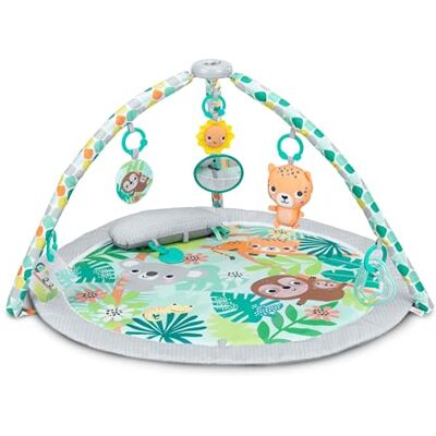 Bright Starts Babyspeeldeken, wilde regenwoud, activiteitensportschool, opvouwbaar, met 7 speeltjes om mee te nemen en draagtas, junglemotief, voor pasgeborenen en ouderen Bright Starts Babyspeeldeken, wilde regenwoud, activiteitensportschool, opvouwbaar, met 7 speeltjes om mee te nemen en draagtas, junglemotief, voor pasgeborenen en ouderen
