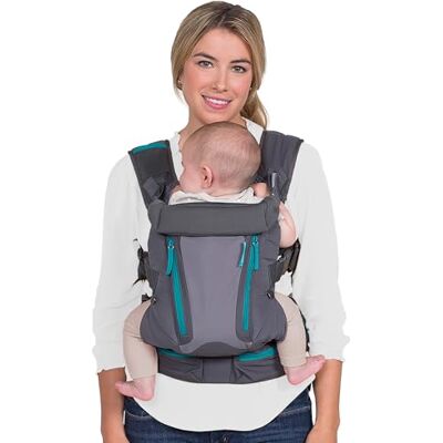 INFANTINO Ergonomische, uitbreidbare draagtas voor en achter voor pasgeborenen en baby's van 3,6 tot 14 kg INFANTINO Ergonomische, uitbreidbare draagtas voor en achter voor pasgeborenen en baby's van 3,6 tot 14 kg
