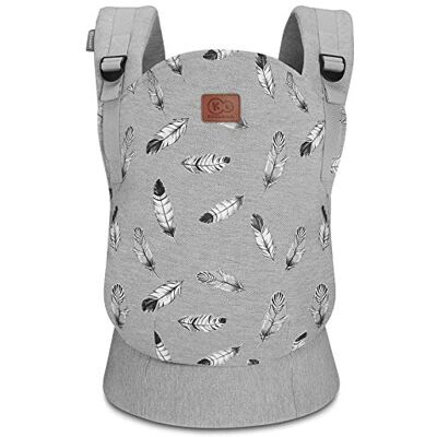 kk Kinderkraft Kinderkraft draagzak MILO, ergonomische babydrager, babyhouder, lichtgewicht, comfortabel, verstelbaar, 2 draagwijzen: buikdrager en rugdrager, grijs kk Kinderkraft Kinderkraft draagzak MILO, ergonomische babydrager, babyhouder, lichtgewicht, comfortabel, verstelbaar, 2 draagwijzen: buikdrager en rugdrager, grijs