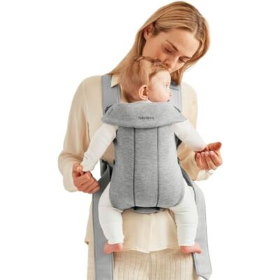 BabyBjörn Mini 3D jersey babydrager lichtgrijs BabyBjörn Mini 3D jersey babydrager lichtgrijs
