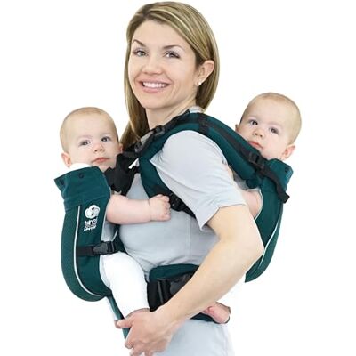 TwinGo Air Babydrager voor het hele jaar door – 2 draagzakken van ademend netweefsel, compact, comfortabel en volledig verstelbaar TwinGo Air Babydrager voor het hele jaar door – 2 draagzakken van ademend netweefsel, compact, comfortabel en volledig verstelbaar
