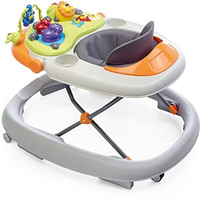 Chicco Walky Talky loopwagen voor peuters, met elektronisch speelbord, in hoogte verstelbaar, veiligheidsremmen, draaibare wielen, opvouwbaar en compact, 6 maanden + Chicco Walky Talky loopwagen voor peuters, met elektronisch speelbord, in hoogte verstelbaar, veiligheidsremmen, draaibare wielen, opvouwbaar en compact, 6 maanden +