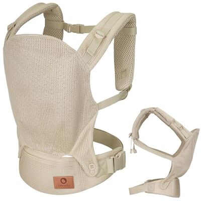 Lionelo Margareet Air Babydraagzak, fysiologisch, ergonomisch, 3 standen (0-36 maanden/4-20 kg), IHDI gecertificeerd "gezonde heup", ademende mesh-stof, afneembare capuchon, licht en verstelbaar, beige Lionelo Margareet Air Babydraagzak, fysiologisch, ergonomisch, 3 standen (0-36 maanden/4-20 kg), IHDI gecertificeerd "gezonde heup", ademende mesh-stof, afneembare capuchon, licht en verstelbaar, beige