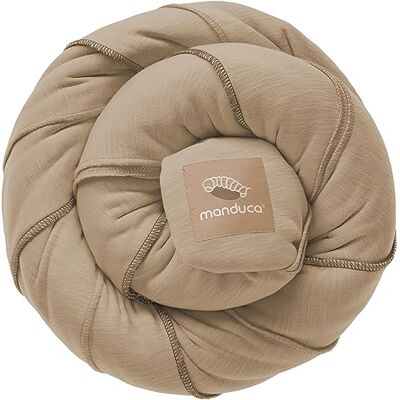 Manduca draagdoek elastische babydrager voor pasgeborenen vanaf de geboorte tot 15 kg GOTS-monochroom nougat gecertificeerd Manduca draagdoek elastische babydrager voor pasgeborenen vanaf de geboorte tot 15 kg GOTS-monochroom nougat gecertificeerd