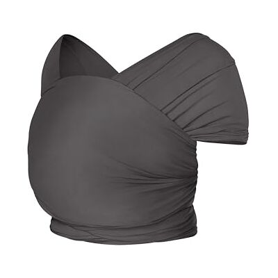 Ergobaby Baby Sling voor Newborns van geboorte tot 11,3 kg, Aura Knit Sling wrap gemaakt van gerecyclede stoffen, elastisch en ademend, uniseks sling-wrap, zacht zwart Ergobaby Baby Sling voor Newborns van geboorte tot 11,3 kg, Aura Knit Sling wrap gemaakt van gerecyclede stoffen, elastisch en ademend, uniseks sling-wrap, zacht zwart