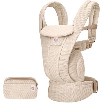 Ergobaby Omni Deluxe All-in-One babydrager met 4 posities, tot 20 kg, reissysteem, naturel beige Ergobaby Omni Deluxe All-in-One babydrager met 4 posities, tot 20 kg, reissysteem, naturel beige