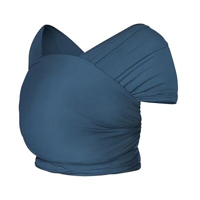 Ergobaby Baby Sling voor Newborns van geboorte tot 11,3 kg, Aura Knit Sling wrap gemaakt van gerecyclede stoffen, elastisch en ademend, uniseks sling-wrap, marineblauw Ergobaby Baby Sling voor Newborns van geboorte tot 11,3 kg, Aura Knit Sling wrap gemaakt van gerecyclede stoffen, elastisch en ademend, uniseks sling-wrap, marineblauw